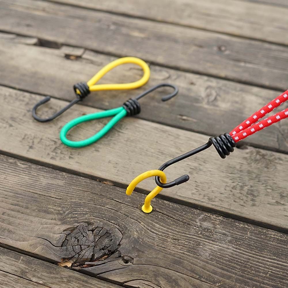 Cheap Goat Tents Accessories Camping Fixed Bundle Elastic Rope Hook Tent Elastic Rope Buckle Camping Canopy Accessories Outdoor Camping   